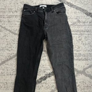 Abercrombie & Fitch The Skinny High-Rise Curve Love Black Two Tone